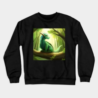 Chibi Forest Dragon Crewneck Sweatshirt